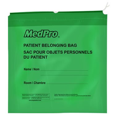 AMG - MedPro Patient Belonging Bags (250 per case) - Relaxacare