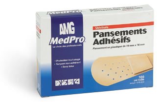 AMG - MedPro Sterilized Plastic Bandages (100 per box) - Relaxacare