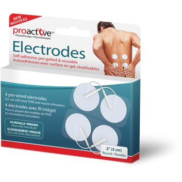 AMG - Proactive Gel Electrodes, Round 2" (4pc/set) - Relaxacare