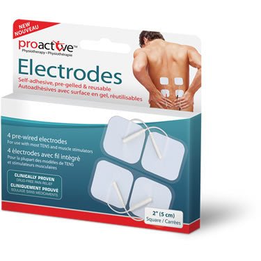 AMG - Proactive Gel Electrodes, Square 2" (4pc/set) - Relaxacare
