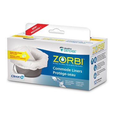 AMG - ZORBI™ Commode Liners (12 per box) - Relaxacare