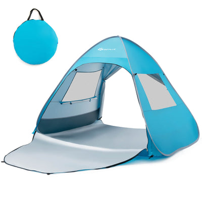 Automatic Pop-up Beach Tent with Carrying Bag-Blue - Relaxacare