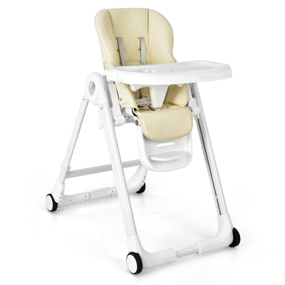 Baby Folding Convertible High Chair with Wheels and Adjustable Height - Relaxacare