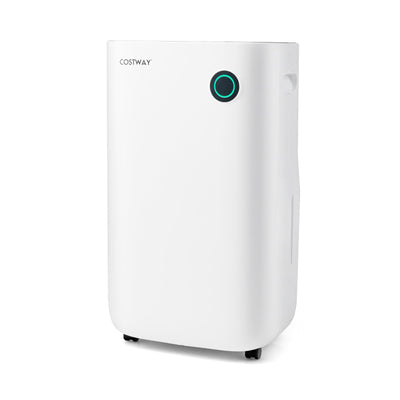 backordered-4500 Sq. Ft Dehumidifier with 5 Modes and 3-Color Indicator Light-White - Relaxacare