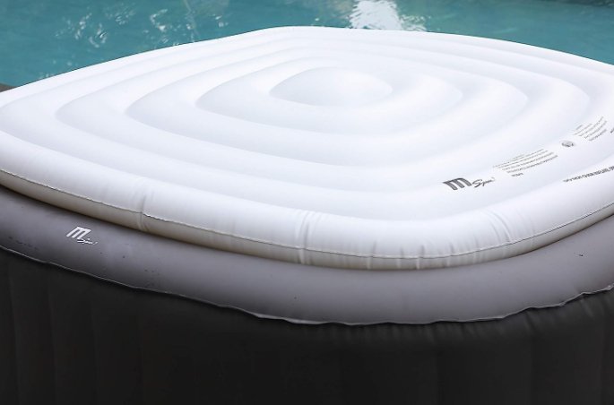 backordered-MSpa - Inflatable Spa Square Bladder Heat Preserver Cover 6 person - Relaxacare