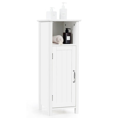 Bathroom Adjustable Shelf Floor Storage Cabinet with Door - Relaxacare