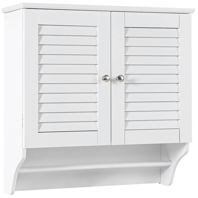 Bathroom Medicine Cabinet with Height Adjustable Shelf and Towels Bar - Relaxacare