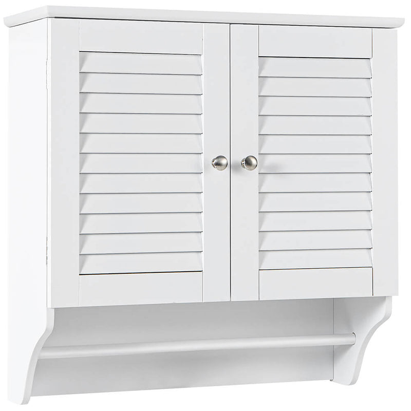 Bathroom Medicine Cabinet with Height Adjustable Shelf and Towels Bar - Relaxacare