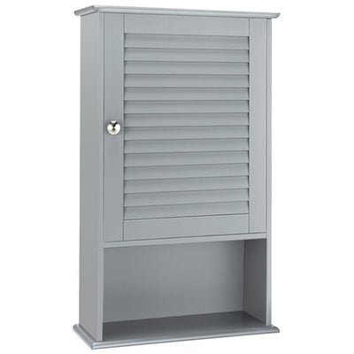 Bathroom Wall Mount Storage Cabinet Single Door with Height Adjustable Shelf - Relaxacare