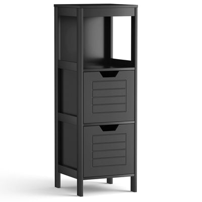 Bathroom Wooden Floor Cabinet Multifunction Storage Rack Stand Organizer - Relaxacare
