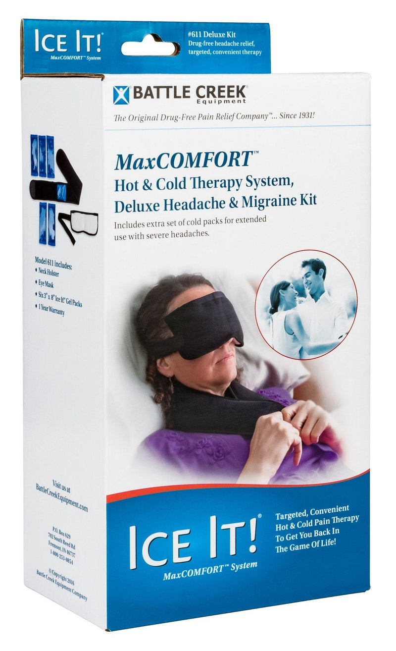 Battle Creek Ice It! Deluxe Headache & Migraine Kit - Relaxacare
