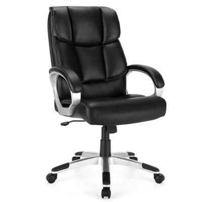 Big and Tall Adjustable High Back Leather Executive Computer Desk Chair - Relaxacare