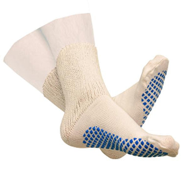 BIOS - Diabetic Slipper Socks with Grip Soles, Ladies Size 9-11 - Relaxacare