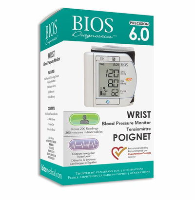 BIOS - Diagnostic Precision Series 6.0 Wrist Blood Pressure Monitor - Relaxacare