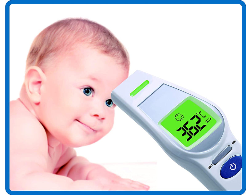 Bios - Diagnostics Non-Contact Forehead Thermometer for Adults and Baby with Feverglow Technology - Relaxacare