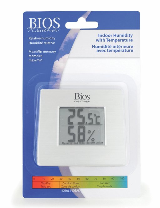 BIOS - Digital Indoor Hygrometer with Temperature - Relaxacare