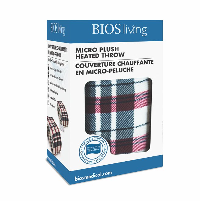 BIOS - Micro Plush Electric Throw - Relaxacare