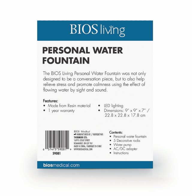 BIOS - Personal Water Fountain - Relaxacare