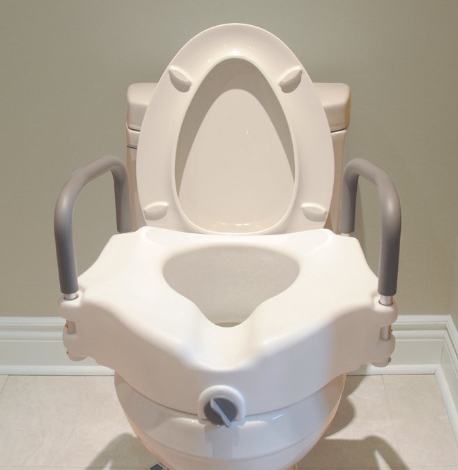 BIOS - Raised Toilet Seat with Handles - Relaxacare