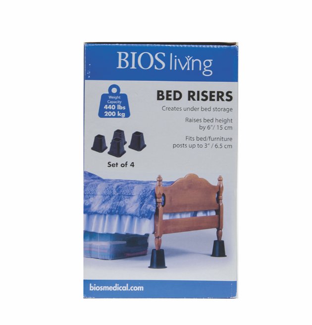 BIOS - Square Bed Riser 6" - Relaxacare