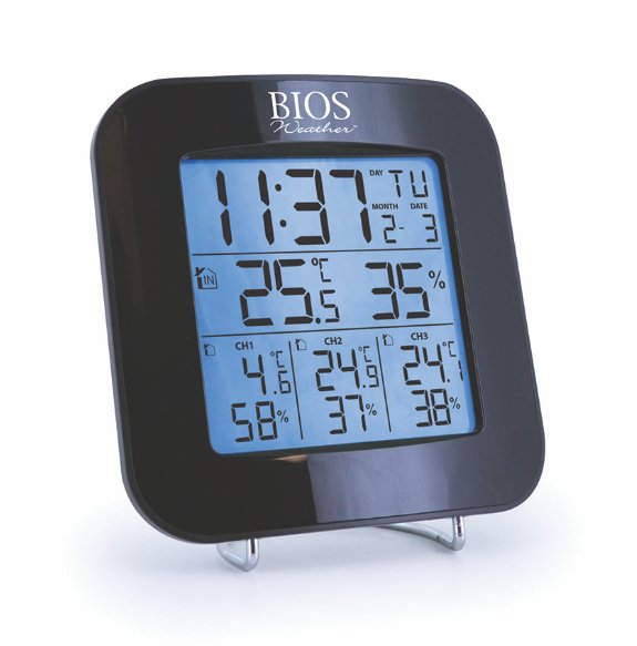 BIOS - Thermor Indoor/Outdoor Thermometer with 3 Sensors - Relaxacare