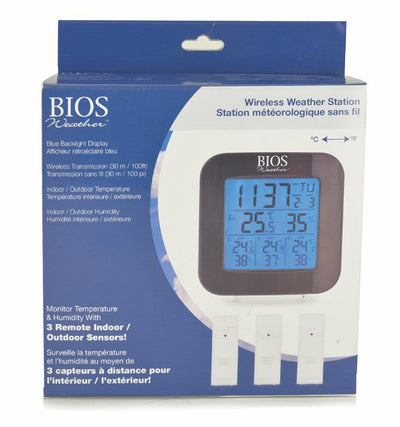 BIOS - Thermor Indoor/Outdoor Thermometer with 3 Sensors - Relaxacare