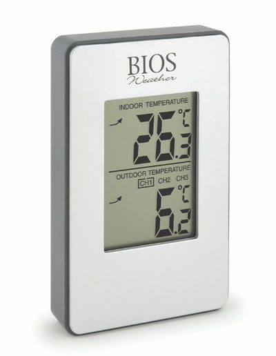BIOS - Thermor Indoor/Outdoor Wireless Thermometer, Weather Monitor - Relaxacare