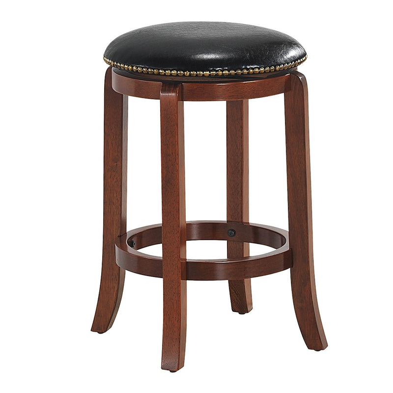 Bistro Leather Padded Backless Swivel Bar stool - Relaxacare