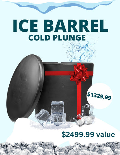 Black Friday Sale-Ice Barrel 300 With Chiller Ports-Bonus Free Impact Therapy Gun ( $400 Value) - Relaxacare