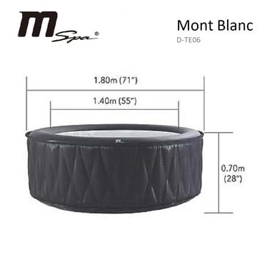 Black Friday Sale-MSPA MONT BLANC BUBBLE HOT TUB - 4 PERSON INFLATABLE BUBBLE SPA - Relaxacare