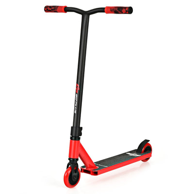 Boys Girls High End Pro Stunt Scooter Trick Scooter with ABEC-9 Bearings -Red - Relaxacare
