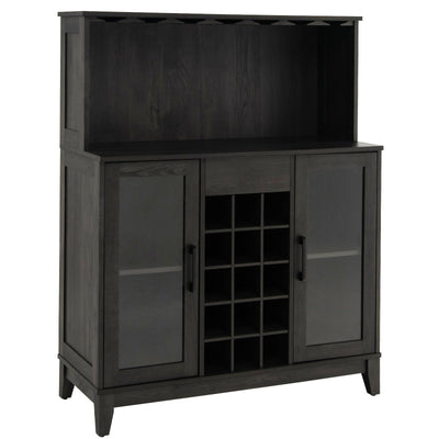 Buffet Hutch Cabinet with Removable Wine Rack for Kitchen - Relaxacare