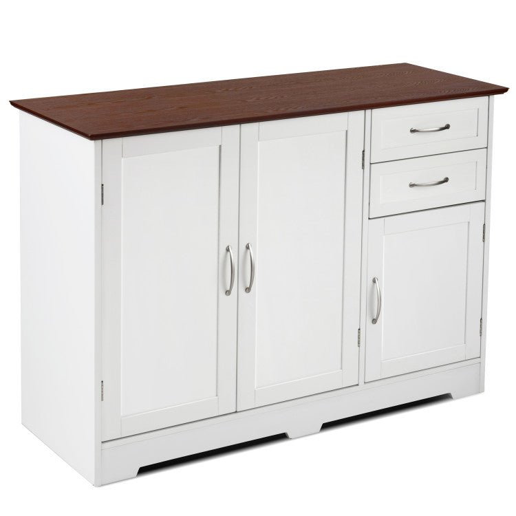 Buffet Server Storage Cabinet with 2-Door Cabinet and 2 Drawers - Relaxacare