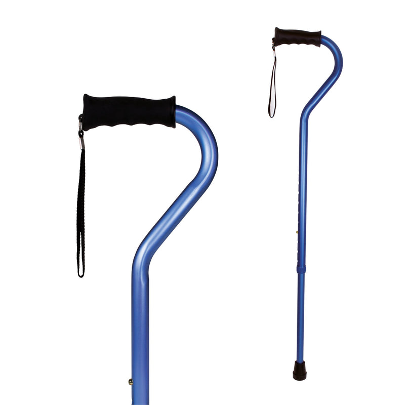 CAREX - Ergo Offset Cane - Blue Matte - Relaxacare
