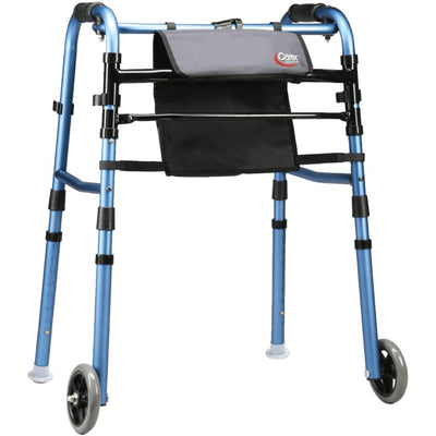 CAREX - Explorer Folding Walker with Front Wheels - Relaxacare