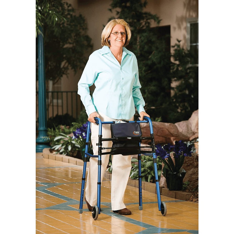 CAREX - Explorer Folding Walker with Front Wheels - Relaxacare