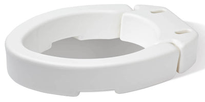 CAREX - Hinged Toilet Seat Riser for Elongated Toilets - Relaxacare