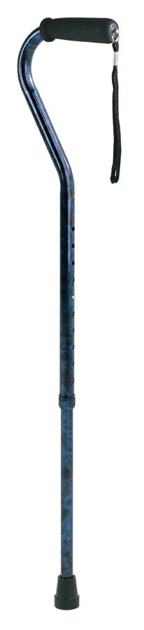 CAREX - Offset Adjustable Designer Cane - Blue - Relaxacare