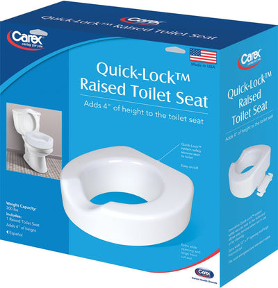 CAREX - Quick-Lock Raised Toilet Seat - Relaxacare