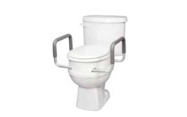 CAREX - Toilet Seat Elevator with Handles for Round/Standard Toilets - Relaxacare
