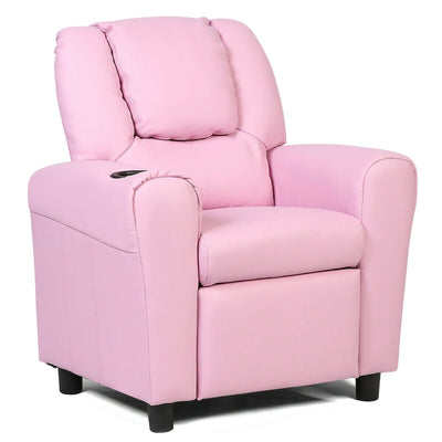 Children's PU Leather Recliner Chair with Front Footrest - Relaxacare