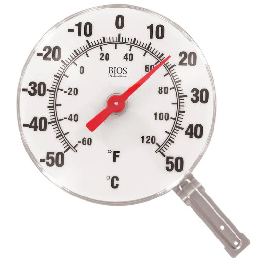Clearance - Bios Outdoor Window Thermometer - Relaxacare