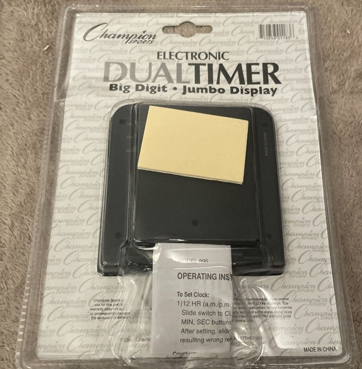 Clearance - Champion Sports Dual Timer / Clock • Big Digit • Jumbo Display • DC100 • SEALED! - Relaxacare