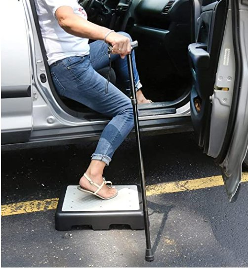 Clearance - IdeaWorks Indoor/Outdoor Riser Step 3 1/2" High - Non-Slip All Weather Top & Feet - Supports 400 lbs. - Relaxacare