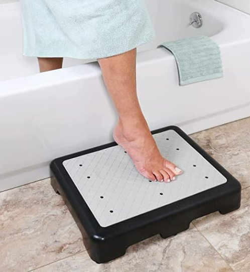 Clearance - IdeaWorks Indoor/Outdoor Riser Step 3 1/2" High - Non-Slip All Weather Top & Feet - Supports 400 lbs. - Relaxacare