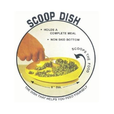 Clearance - Non Skid Scoopy Scoop Dish - Blue - Relaxacare
