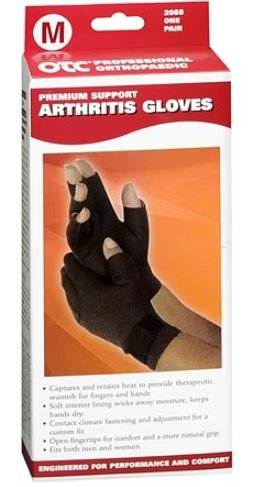 Clearance - Open Box - OTC Professional Orthopedic Premium Support Arthritis Gloves, Small - Relaxacare
