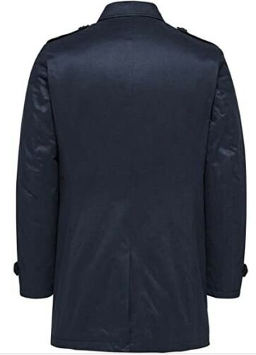 Clearance - Selected Homme Slhadams Trench Coat Jacket - Black - Relaxacare