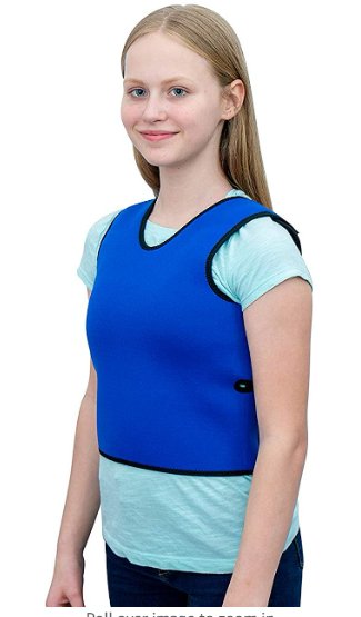 Clearance - Sensory Compression Vest Deep Pressure Vest for Autism Hyperactivity Mood Processing Disorders Breathable Form-Fitting (Medium(17inch * 30inch)) Green - Relaxacare