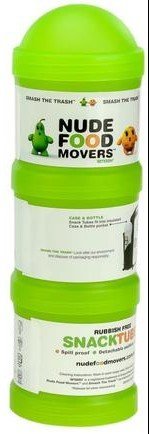 Clearance -Smash Nude Food Movers Triple Snack Tube (Green) - Relaxacare